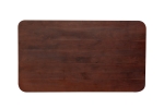 Esstisch 200 x 100 cm Akazie massiv kastanienfarben Schweizer Kante Spider-Gestell Holz kastanie ROBERTO
