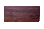 Esstisch 220 x 100 cm Akazie massiv kastanienfarben Schweizer Kante Spider-Gestell Holz kastanie ROBERTO