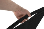 Gartenstuhl Outdoor-Seilstuhl Farbe Schwarz mit Eisen-Gestell in schwarz ISRA (6er Set)