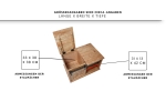 Truhen-Couchtisch 76 x 51 x 45 cm Akazienholz massiv naturfarben LIAN 1