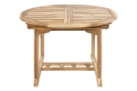 Gartentisch ausziehbar Teak Holz 120 - 170 cm oval BORNEO