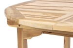 SAM® Gartentisch ausziehbar Teak Holz 120 - 170 cm oval BORNEO itemprop=