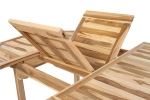 Gartentisch ausziehbar Teak Holz 120 - 170 cm oval BORNEO
