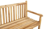 Gartenbank Teak-Holz 150 cm 3 Sitzer CARACAS