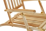 SAM® Gartenliege klappbar Teakholz Deckchair 150 cm PUCCON