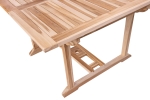 SAM® Teak Gartentisch eckig ausziehbar 120 - 170 cm x 120 cm Madera