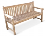 SAM® Gartenmöbel Set 4tlg mit Bank Teak Gartentisch ausziehbar 120-170 cm BORNEO/ARUBA
