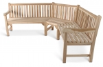 Gartenmöbel Set 4tlg mit Eckbank Teak Gartentisch ausziehbar 150-200 cm CARACAS/SOLO itemprop=