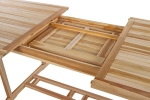 Gartenmöbel Set 4tlg mit Eckbank Teak Gartentisch ausziehbar 180-240 cm KUBA/SOLO itemprop=