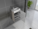 SAM® Gäste-WC Waschbecken 40 x 22 cm sonomaeiche Vega itemprop=