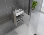 SAM® Gäste-WC Waschbecken 40 x 22 cm sonomaeiche Vega