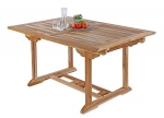 Gartenmöbel Set 9tlg Teak  Gartentisch ausziehbar 150-200 cm CARACAS/MENORCA itemprop=