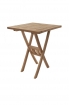 Balkonmöbel-Set 3tlg. Teak Klapptisch 70 x 70 cm SUNSET/MENORCA