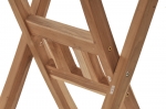 Balkonmöbel-Set 3tlg. Teak Klapptisch 70 x 70 cm SUNSET/MENORCA