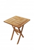 Balkonmöbel-Set 3tlg. Teak Klapptisch 70 x 70 cm SUNSET/MENORCA