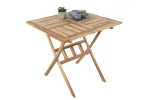 Balkontisch klappbar Teak Holz 80 x 80 cm SAMO