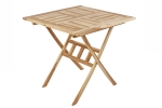 Balkontisch klappbar Teak Holz 80 x 80 cm SAMO