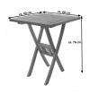 SAM® Balkonmöbel Set 3tlg Teak Klapptisch 60 x 60 cm SQUARE/MALLORCA