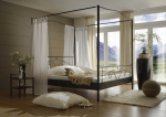 SAM® Metall Himmelbett schwarz 140 x 200 cm Castello Auf Lager !