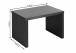 SAM® Nachttisch 50 x 36 cm Nachtkonsole Holz Buche wenge BEN 1