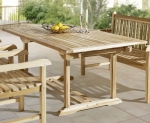 SAM® Gartenmöbel Set 4tlg mit Bank Teak Gartentisch ausziehbar 180-240 cm KUBA/CARACAS