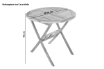 Balkontisch Teak rund klappbar 80 x 80 cm RONDO