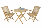 Balkontisch Teak rund klappbar 80 x 80 cm RONDO
