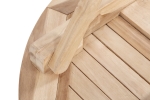 Balkontisch Teak rund klappbar 80 x 80 cm RONDO