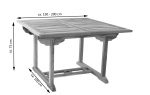 SAM® Teak Gartengruppe 5tlg Kuba Hochlehner Aruba