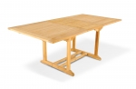 SAM® Teak Gartengruppe 4tlg Kuba 180 - 240 cm Ausziehtisch