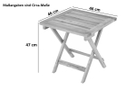SAM® Balkontisch Beistelltisch Akazienholz 46 x 46 cm CURRY