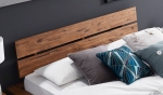 SAM® Balkenbett Massivholz 200 x 200 cm mit Bettkasten Akazie DAVID