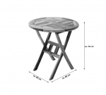 Tisch Balkontisch 60 x 60 cm Teak ROMARIO
