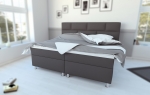 Boxspringbett Hotelbett 180 x 200 cm Stoff grau OLIVIA
