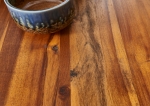  Esstisch Baumkante massiv Akazie cognac 200x100 silber Esra
