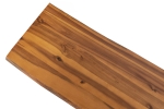 Sitzbank Baumkante 140 cm Cognac massiv Akazie schwarz ESRA
