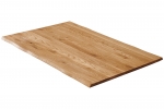  Tischplatte Baumkante Wildeiche 140 x 80 cm SESSA