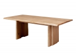 Baumtisch Baumkante Wildeiche massiv geölt 200 x 100 x 75 cm JULIAN