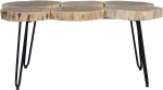 SAM® Beistelltisch Couchtisch aus 6 Baumscheiben Akazie Natur LOGI