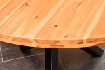 SAM® Tischgruppe Essgruppe 5tlg. Akazie cognac rund schwarz ISABELLA