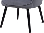 SAM® Armlehnstuhl Ohrensessel Samt Anthrazit Retro-Look ZAVEN