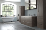 SAM® Badmöbel Set 4tlg Doppelwaschtisch 120 cm trüffeleiche VALERIE