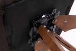 SAM® Esszimmer Armlehnstuhl Drehbar Wildleder-Optik Akazie Nuss KLIPPER