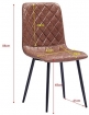 SAM® Baumkante Essgruppe Cognac 140 x 80 mit Stühle Luna 7tlg. BIANCA itemprop=