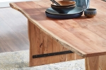 Trendiger Esszimmertisch 120 cm Akazie massiv naturfarben Henry