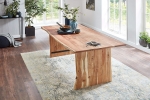  Trendiger Esszimmertisch 120 cm Akazie massiv naturfarben Henry