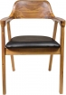 Essgruppe 280 cm Akazie naturfarben schräges Gestell schwarz mit 8 Stühlen HOBART