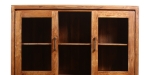 Highboard 140 x 45 x 150 cm Akazienholz nussbaumfarben SARAH