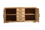 Sideboard 176 cm Akazienholz naturfarben SARAH