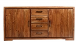 Sideboard 176 cm Akazienholz nussbaumfarben SARAH